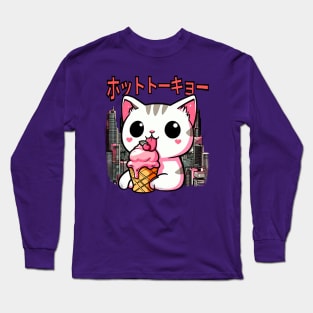 A CAT IN TOKYO Long Sleeve T-Shirt